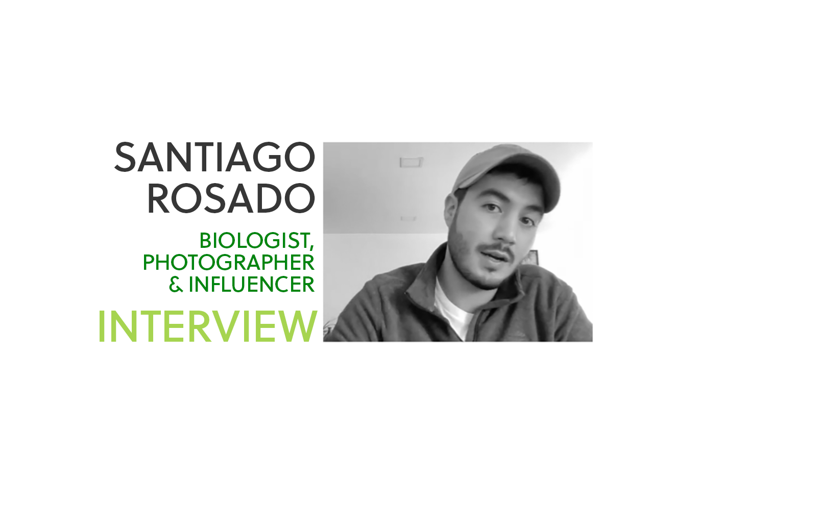 Conservation always needs support; we never have a spare hand says Santiago Rosado, biologist and biodiversity influencer.