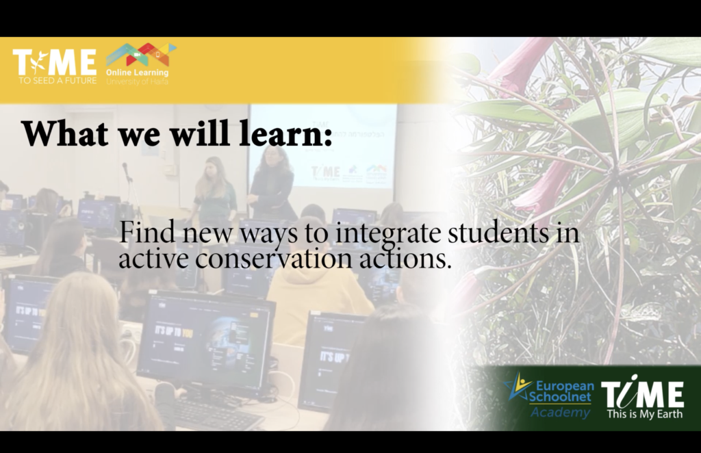 Enroll This is My Earth MOOC course and fins new ways to integrate students in active conservation actions.