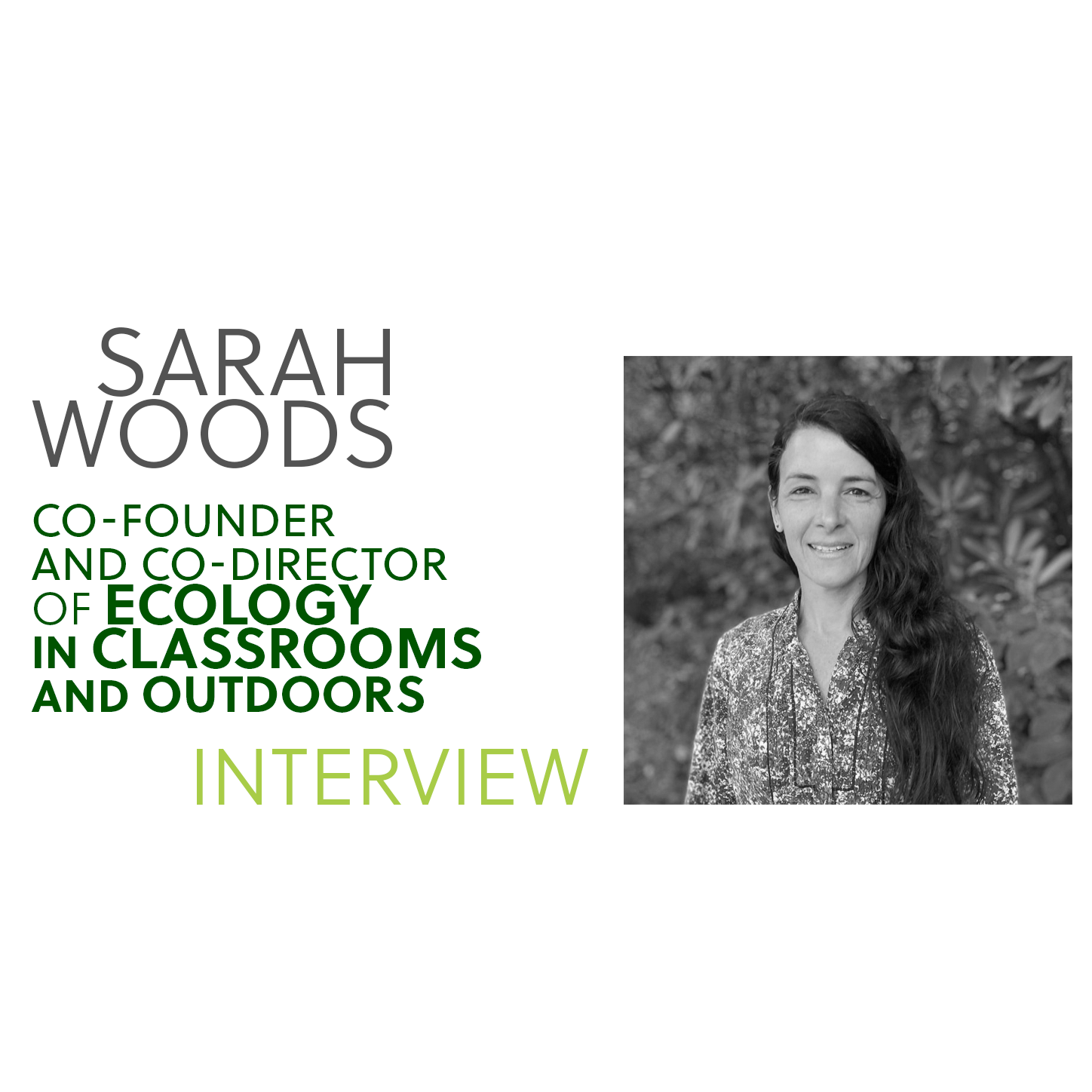 We work to gain teachers' trust, says Sarah Woods, founder of ECO, at a very special interview for This is My Earth.